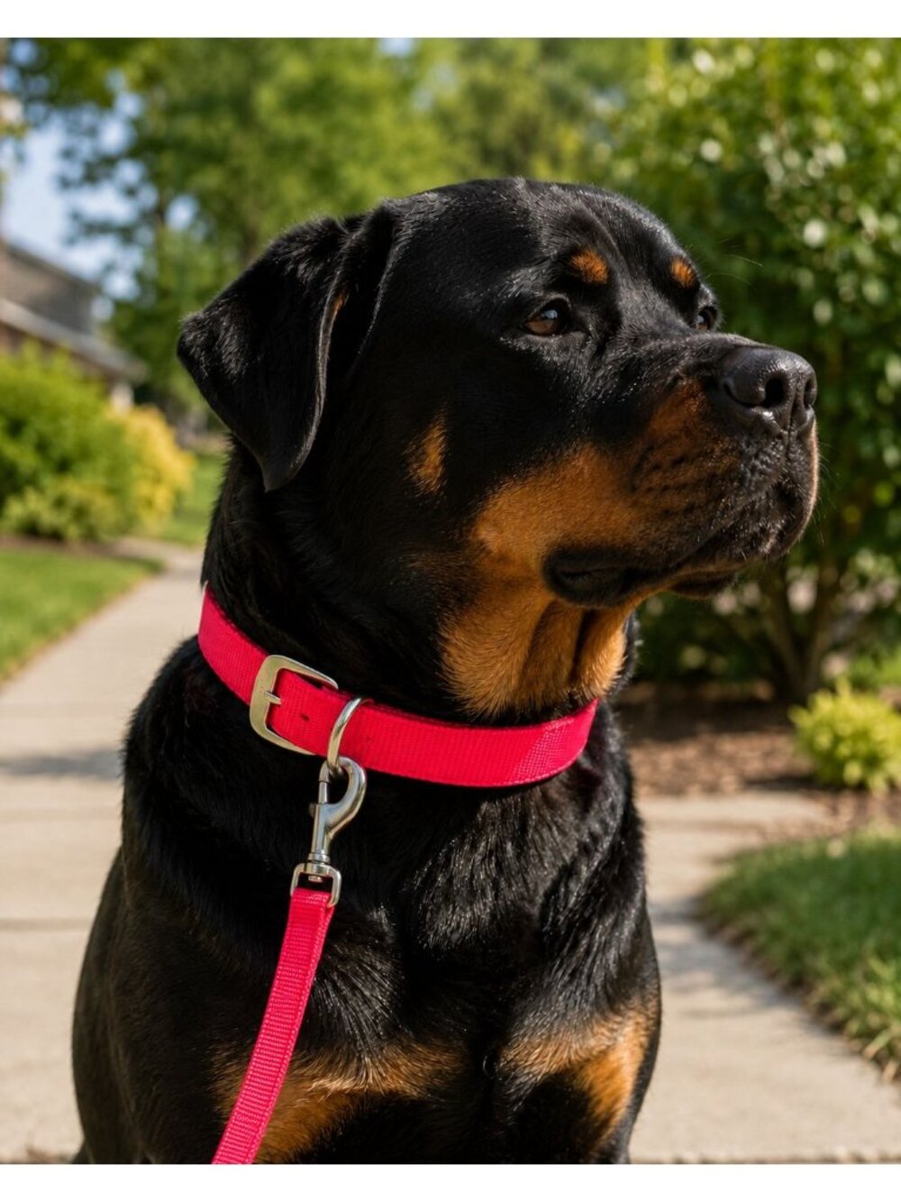 Coastal Durable Red Nylon Dog Leash With Metal Clip 6-Foot Long For Everyday Use